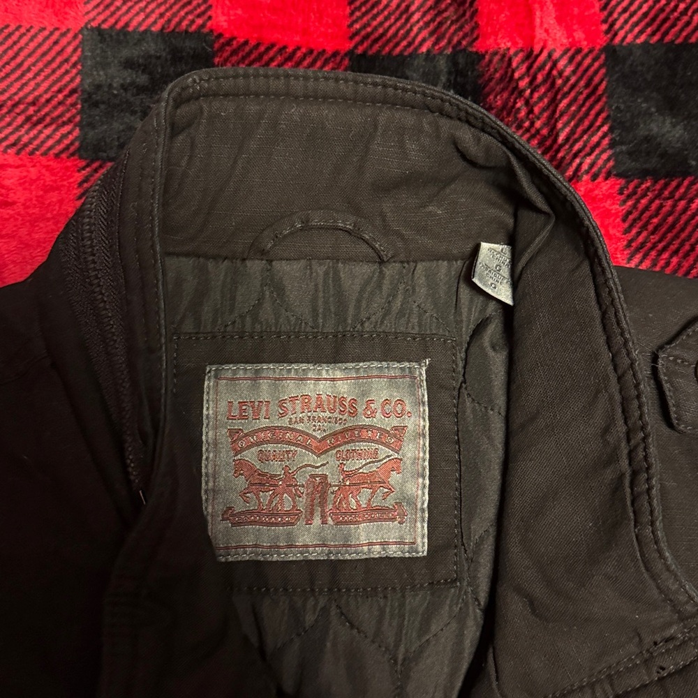 NWT Levi's Men's Black Military Field Jacket - Picture 3 of 7